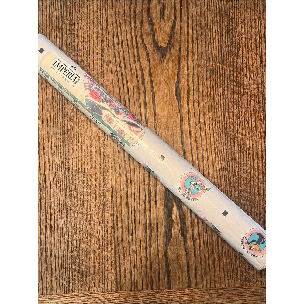Looney Toons Wallpaper VTG NWT Taz Daffy Bugs Sylvester Tweety 90s Warner Bros